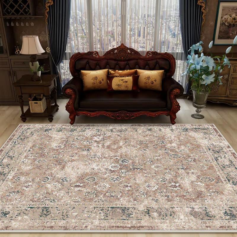 

Bohemian Retro Style Decorative Rug for Living Room Soft Antiskid Sofa Table Mat Big Size Foldable Study Decoration Rug Washable 60x90cm