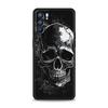 Phone Case Cover For Oppo A17 A31 A54 A57 A78 A79 Find X5 X6 Reno 7 8 10 11 12 13 F Pro 5G Soft TPU Shell Terror Black Skull Bag