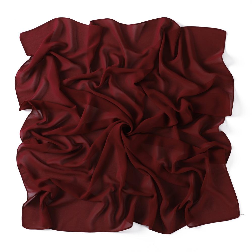 Solid Pearl Chiffon Women Scarf New Summer Girls Sunscreen Thin Scarves Soft Shawl Foulard Viscose Spring Lady Wrap Shawls