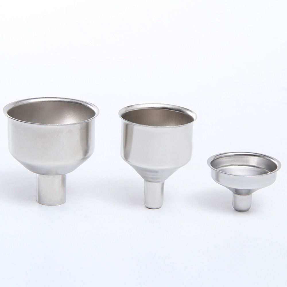 S/M/L Bar Wine Funnel Anti-Drip Mini Kitchen Liquid Dump Tool Stainless Steel Funnel  Canning