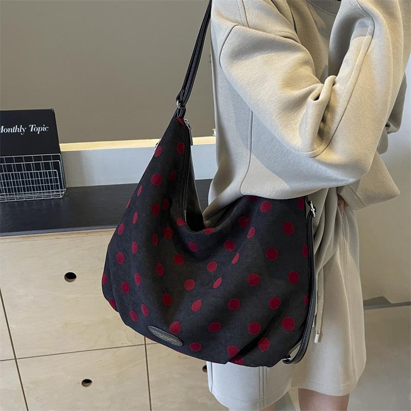 

Дизайнерский рюкзак для женщин, осенняя модная холщовая сумка через плечо, сумка-тоут чёрный