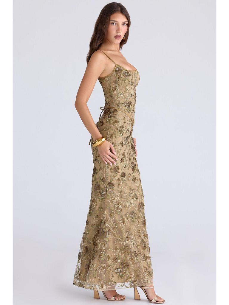 2026 Abito Elegante con Lacci e Schiena Scoperta Slim-fit da Donna