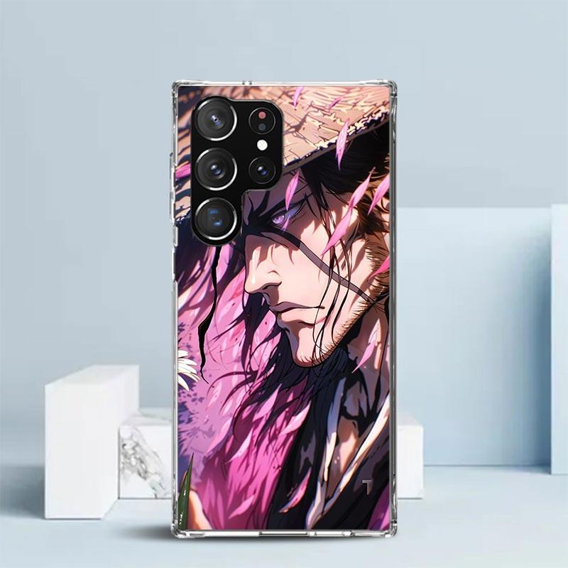 Bleach Kyoraku Shunsui Phone Case For Samsung Galaxy S24 S25 Edge S26 Ultra S22 S23 Plus S21 + S20 FE Soft TPU Back Cover Galaxy