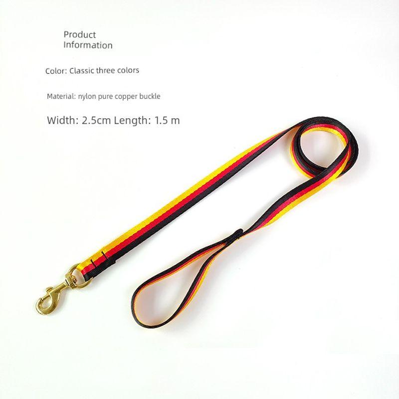 

Medium Large Dog Dog Tactical Collar Collar Hand Holding Rope Pet Supplies Malinois German Shepherd Anti-off Bandana Dog Harness XL 32.50kg Tricolor traction length 1.5 m