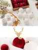 Velvet Solid Color Christmas Ornament Balls Set - 12pcs with Gift Box