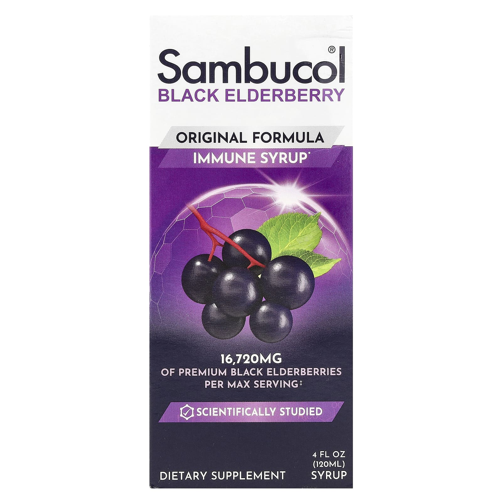 

Black Elderberry Immune Syrup, Original Formula, 120Ml (4Fl Oz)