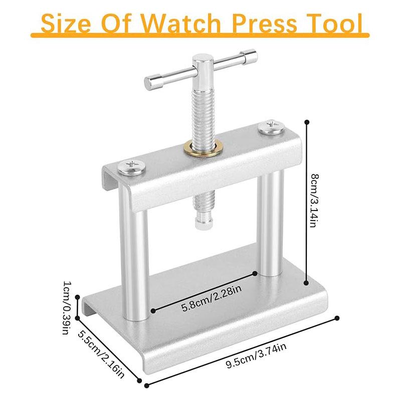 Quartz Watch Case and Back Cover Presser - Battery Replacement and Repair Tool