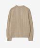 Tienjiti Cable Long Sleeves Knit Top (Tan Beige) Tnsw5E102I2