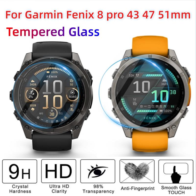Para Garmin Película Protectora de Pantalla Premium Fenix 8pro 47 51mm 7 7X 7S Pro 6 6S 6X Pro Vidrio Templado HD Accesorios para Smartwatch