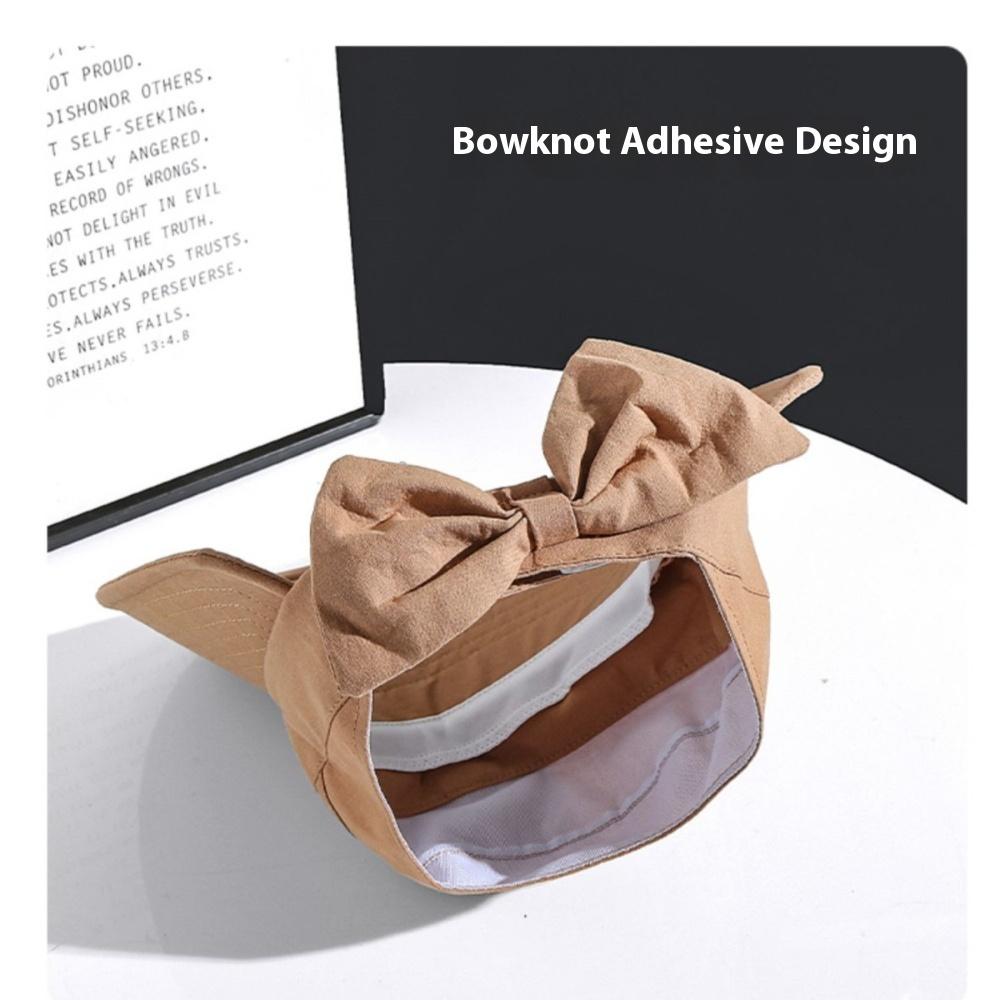 Schleife große Krempe, hohles Dach, Sonnenschutz- und Sonnenschirmhut, Damen Outdoor-Radfahren, Gesichtsschutz und UV-Schutz Sonnenhut im Sommer