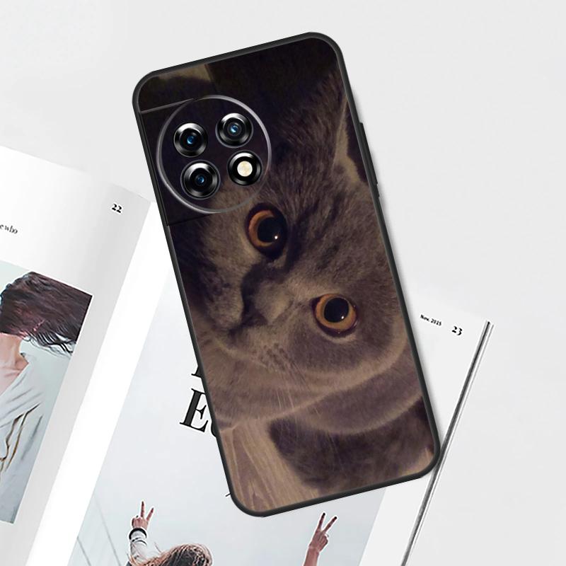 British Shorthair Cat Case For OnePlus Nord CE 5 3 4 Lite N20 N30 OnePlus 15 13 12 11 9 10 Pro 13T 13R 10T Cover