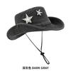 Retro Stars Pink Western Cowboy Hat Men and Women  Outdoor Camping Alpine Cap Summer and Autumn Big Brim Sun Proof Bucket Hat