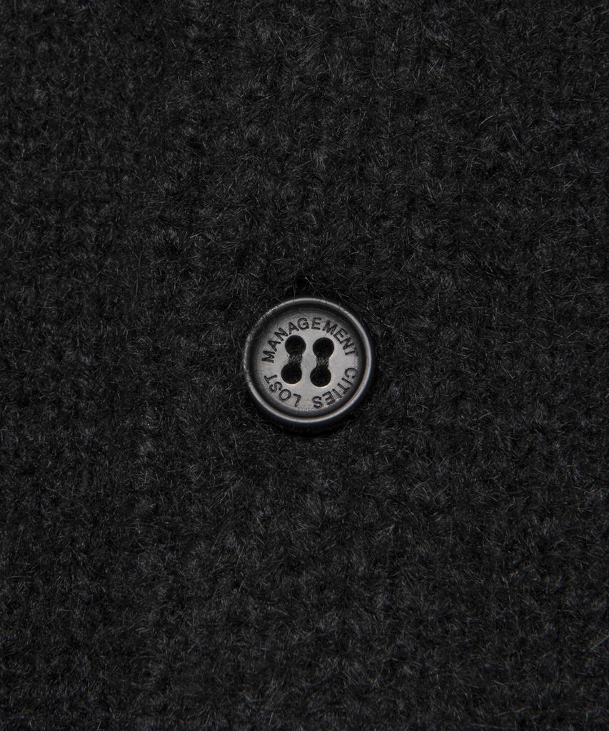 Lmc Emb Bear Round Neck Cardigan Black