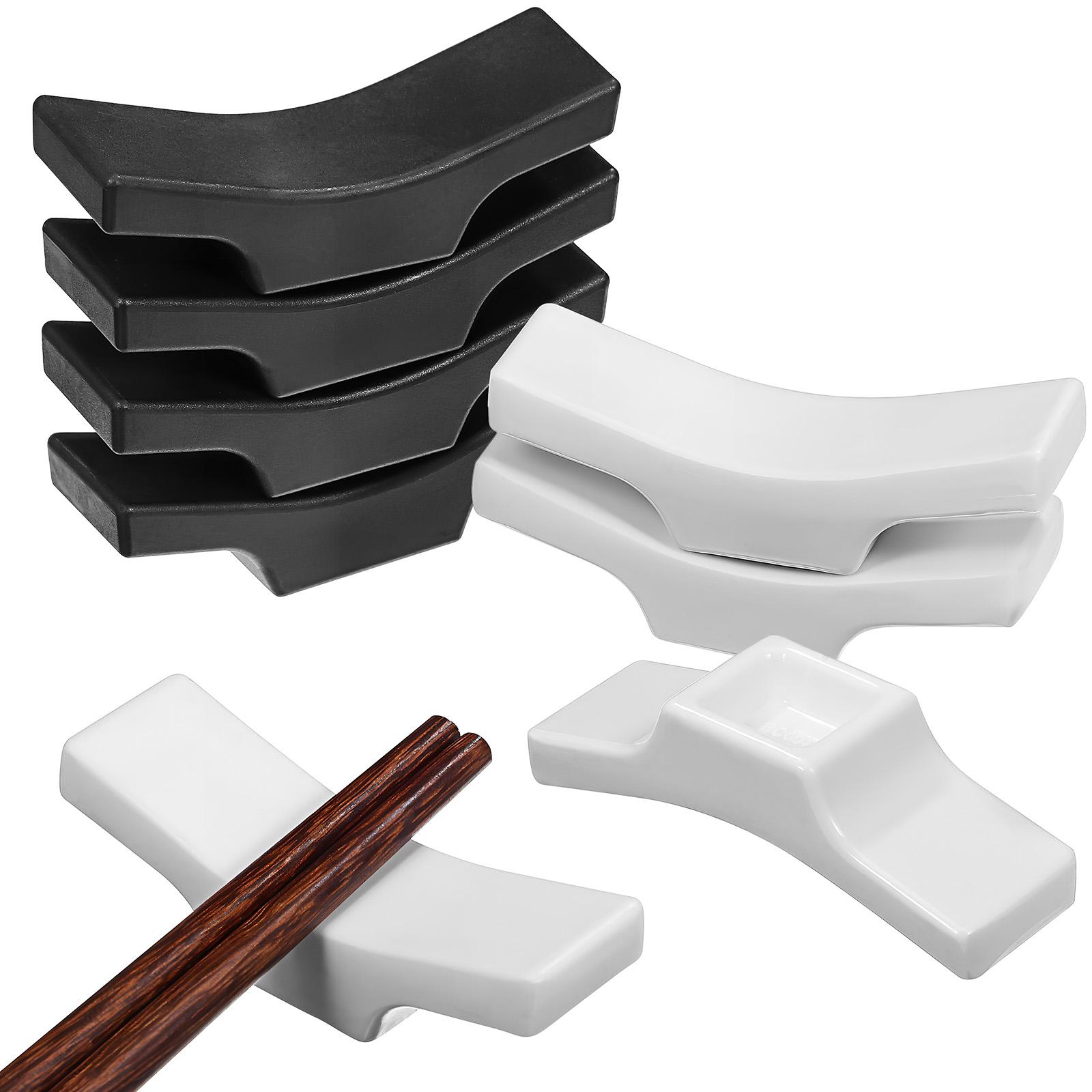 8 Pcs Japanese-style Tableware Chopstick Rest Cutlery Drainer Alloy Metal Chopsticks Holder