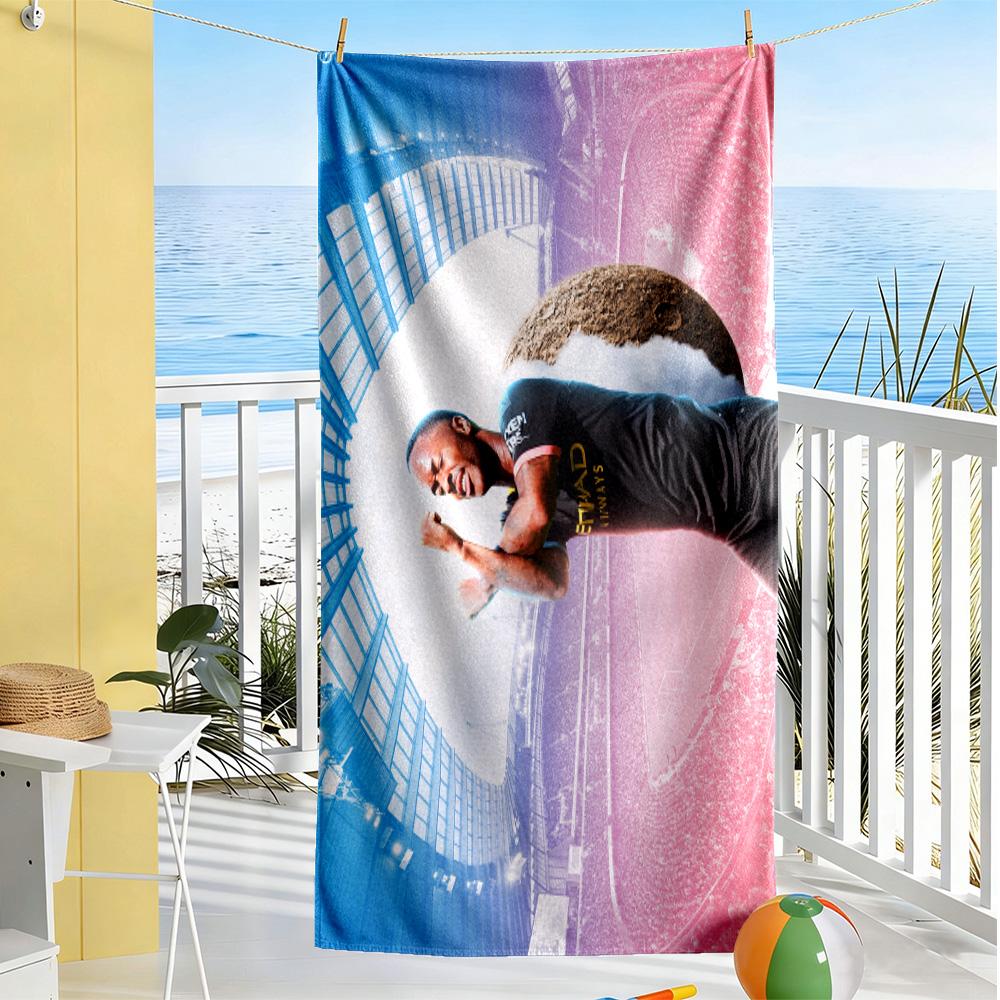 Football Player Celebration Beach Towel Super Soft & Absorbent Comfortable Lightweight