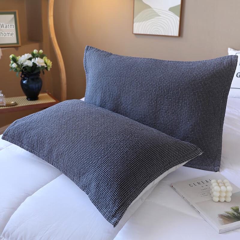 USAN HOME Washed Cotton Pillow Towel