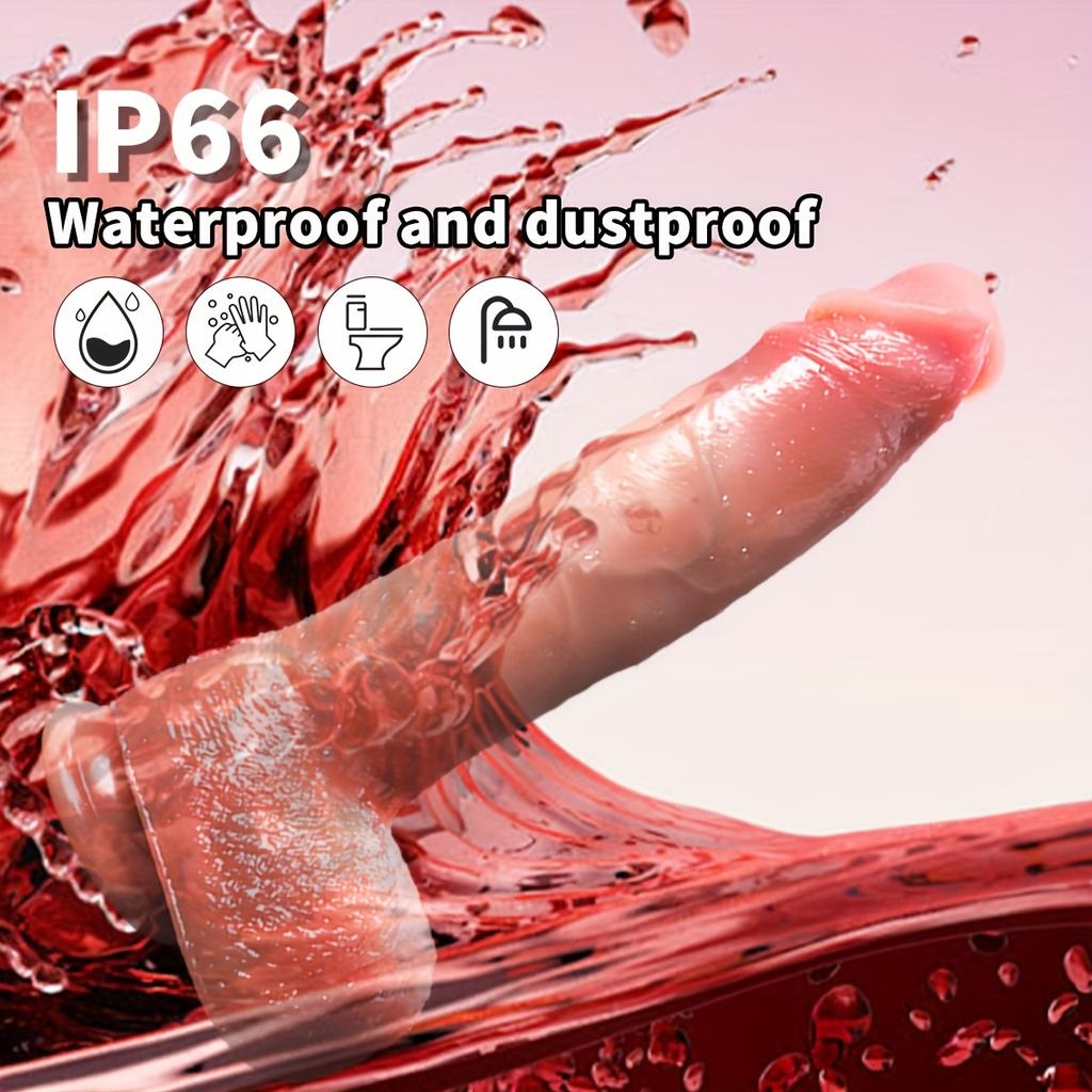 9,48palcový Thrusting Dildo Vibrátor s 10 tahovými a 10 vibračními režimy, dálkovým ovládáním. Ideální pro G-bod a anální stimulaci. Vhodné pro muže, ženy