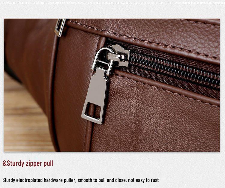 Herren Echtleder Umhängetasche Bauchtasche: Multifunktionale Hüfttasche mit großer Kapazität zum Laufen und für die Arbeit