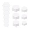 600Pcs Hexagon Paper Piecing Paper for Patchwork Quilting 6 Different Size Paper Piecing Shapes Quilting Templates