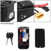 Electric Bike Battery Case Lock with Key Bike Battery Lock Connection Board Cover Charging Port Part Easy To Install