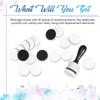 AEE2-42-Piece Mini Ink Tool Set, Includes 2 Round Mini Smudge Tools And 40 Replacement Foam Pads For Drawing Smudge Mixtures