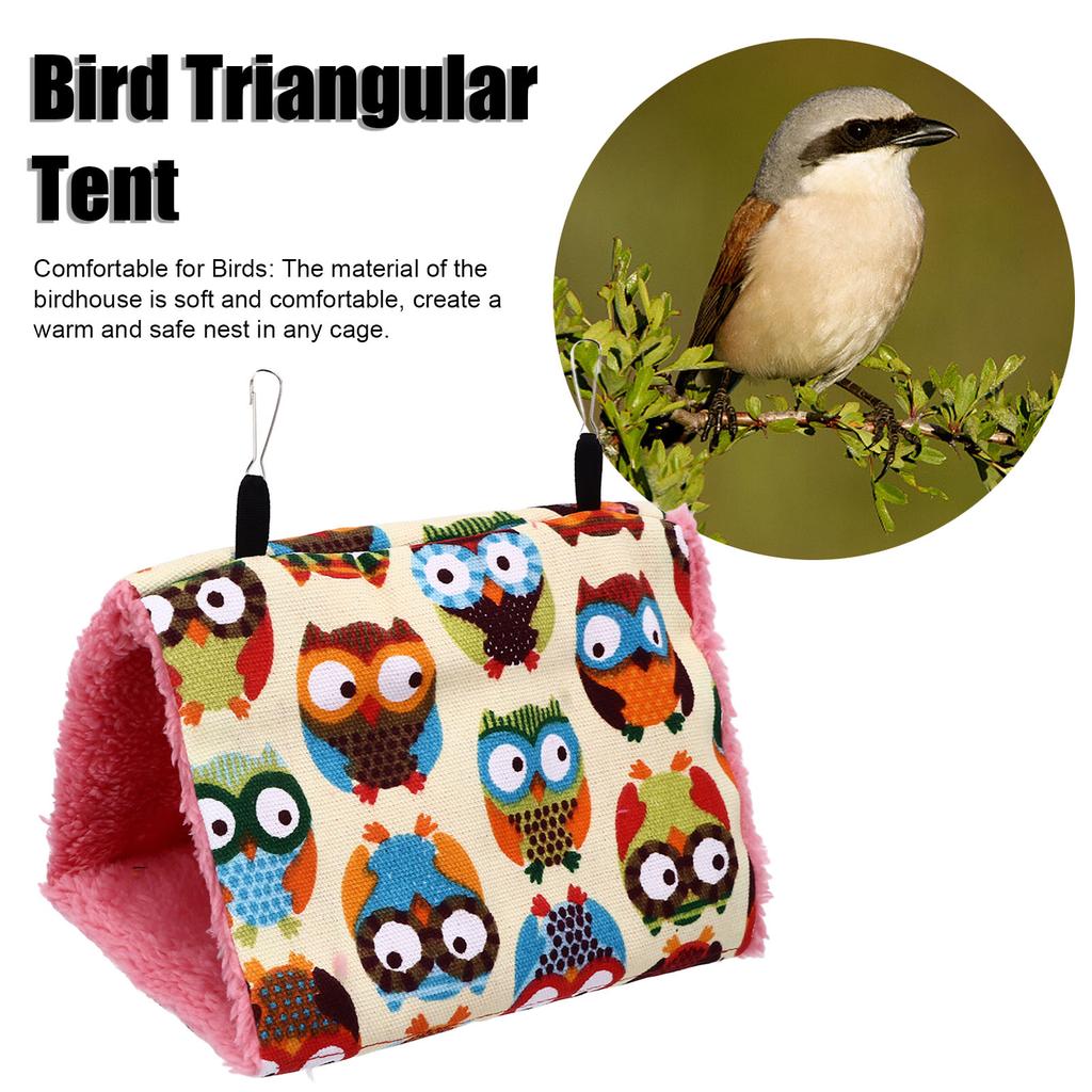 Pet Parrot Hammock Bird Nest Triangular Tent Warm and Comfortable Triangle Bird Cage Nest