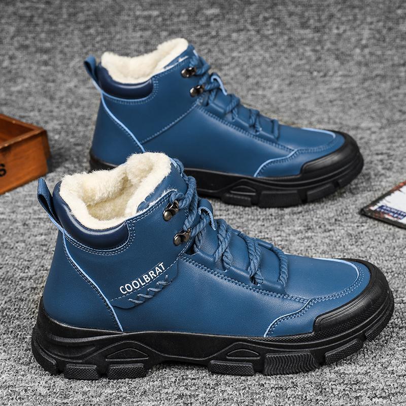 

Men s high top denim boots, casual sports shoes, trendy and fashionable men s boots 39