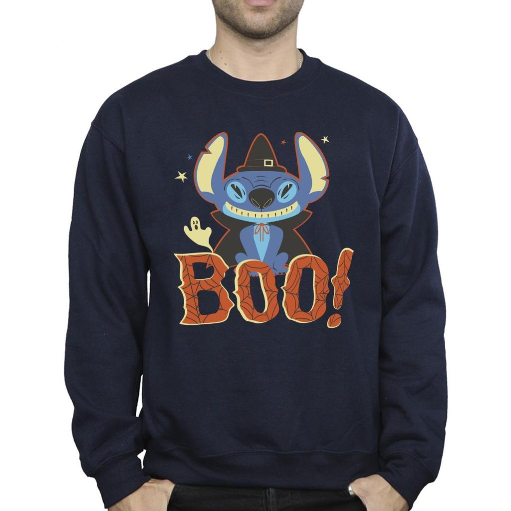 Disney Mens Lilo & Stitch Boo! Sweatshirt