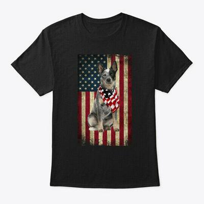 Tricou Unisex Australian Cattle Dog Flag Of July