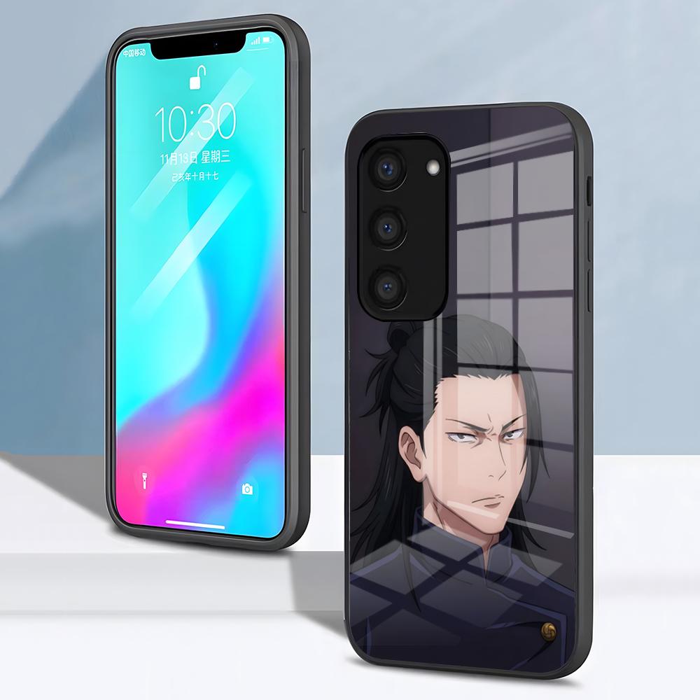 Geto S-Suguru Phone Case For Samsung S26 S25 S24 FE S23 S22 S21 Plus S20 Ultra Note20Ultra Black Glass Cover