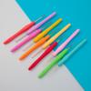 Colorful Metal Crochet Hook with Plastic Handle for DIY Knitting