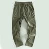Leak-Picking Good Goods ~ Summer Elastic Waist Quick-Drying Thin Men Casual Pants Outdoor Pure Color All-Matching Men's Clothing Long Pants