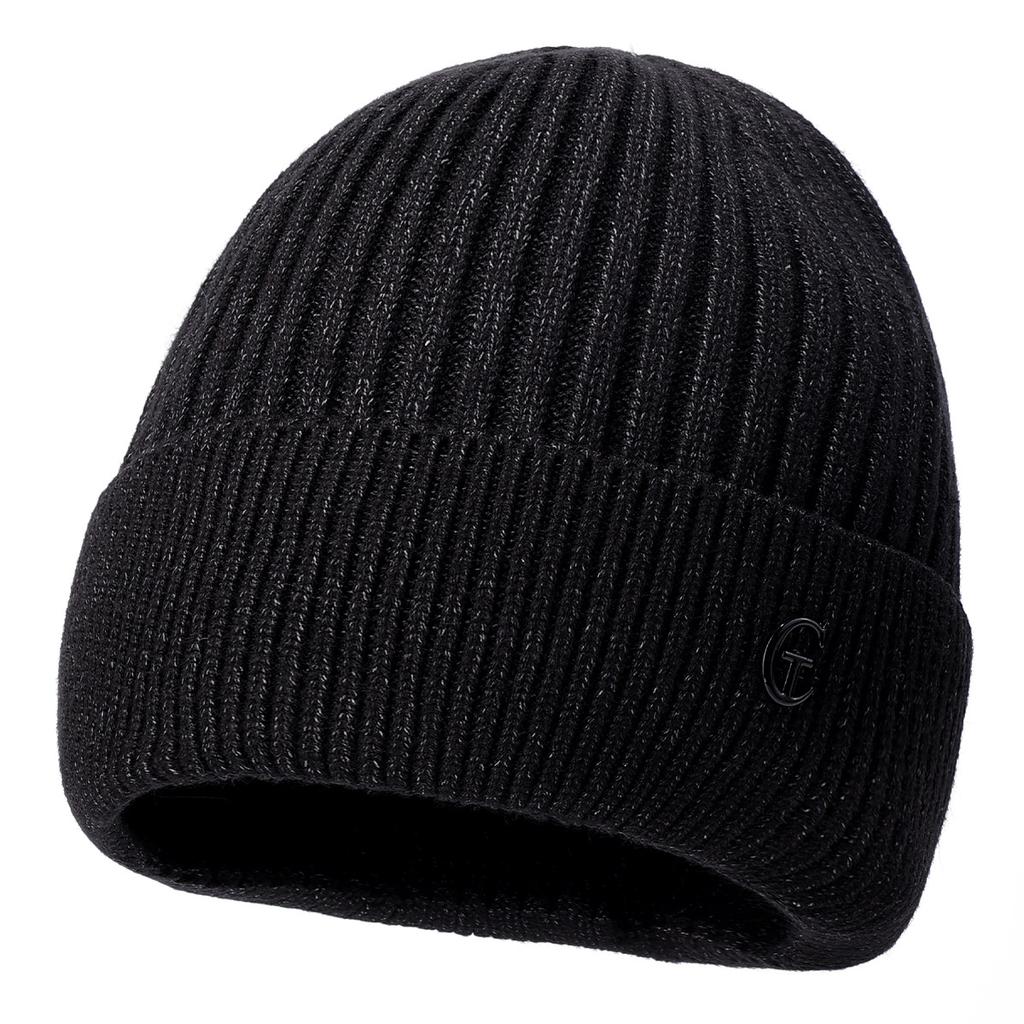 Unisex Winter Warm Thick Knit Beanie Cuffed Outdoor Hat