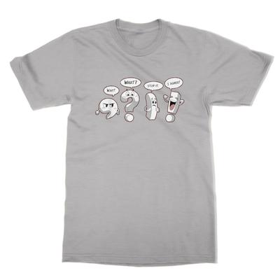 Lustiges Satzzeichen Englischlehrer T-Shirt lustiges Shirt für Lehrer