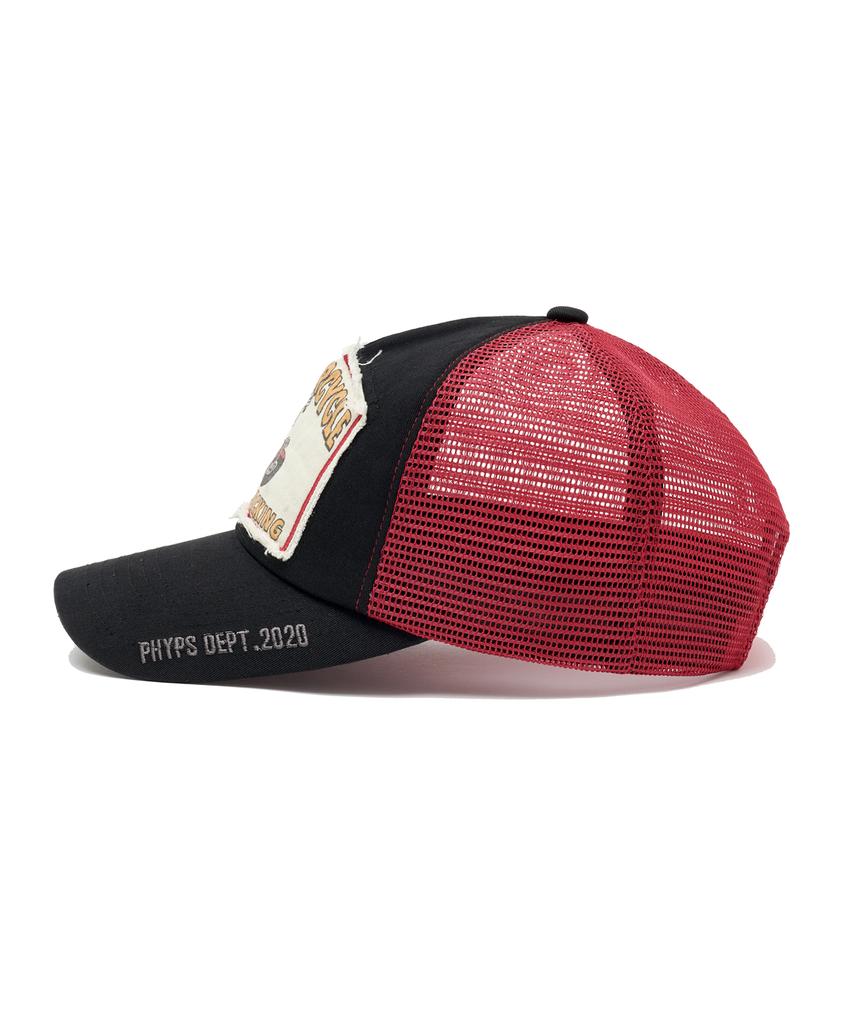 PHYPS MOTORCYCLE Riding Bear Mesh Ball Cap Black
