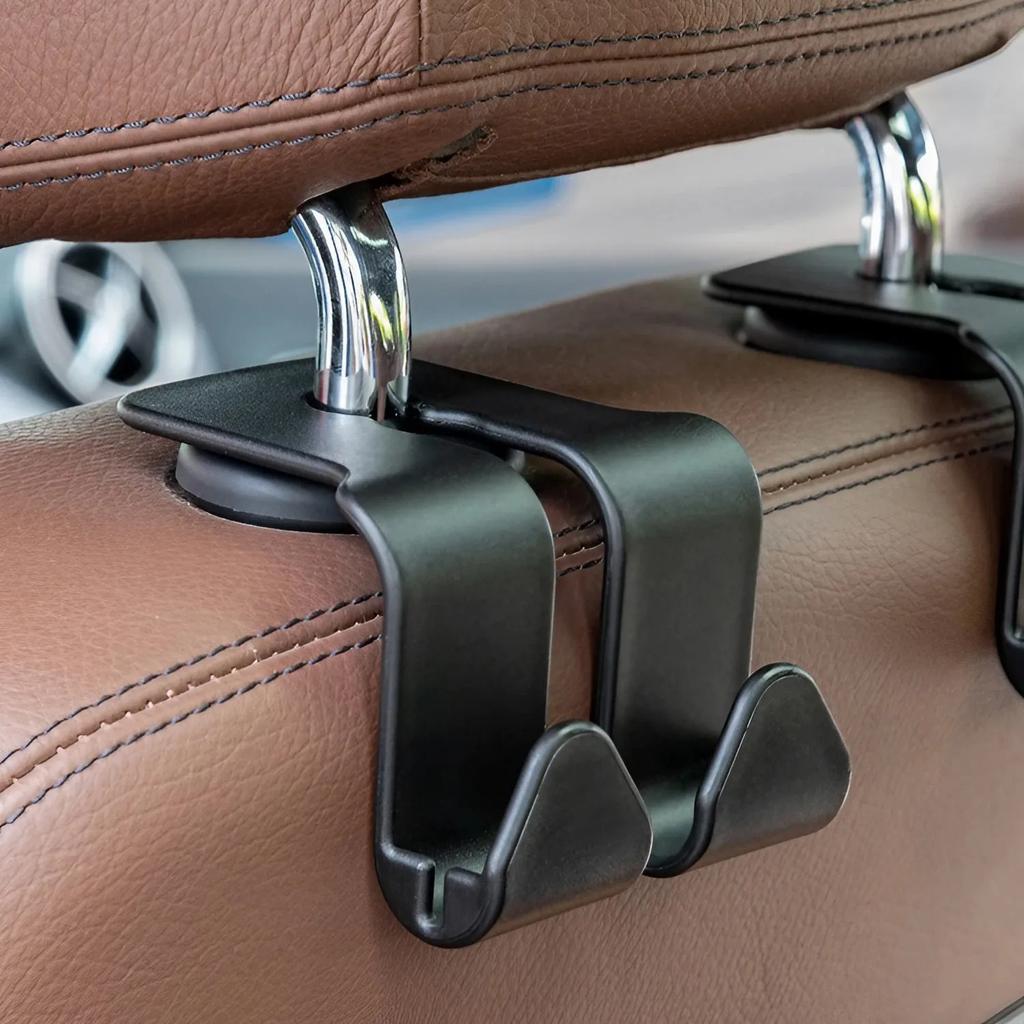 Car Back Seat Hook Organizer for Groceries Handbags Umbrellas Vehicle Accessories Storage Hanger for Rear Headrest