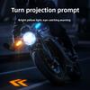 Motorcycle Electric Vehicle Modified LED Running Water Projection Light Scooter Turn Signal Super Bright 12V Turn Light Direction Light