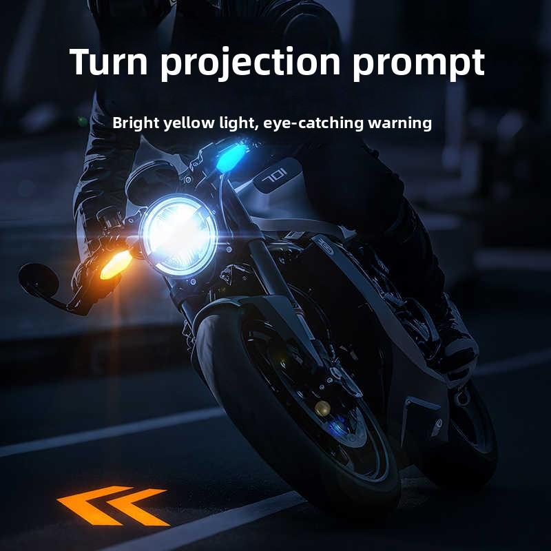 Motorcycle Electric Vehicle Modified LED Running Water Projection Light Scooter Turn Signal Super Bright 12V Turn Light Direction Light