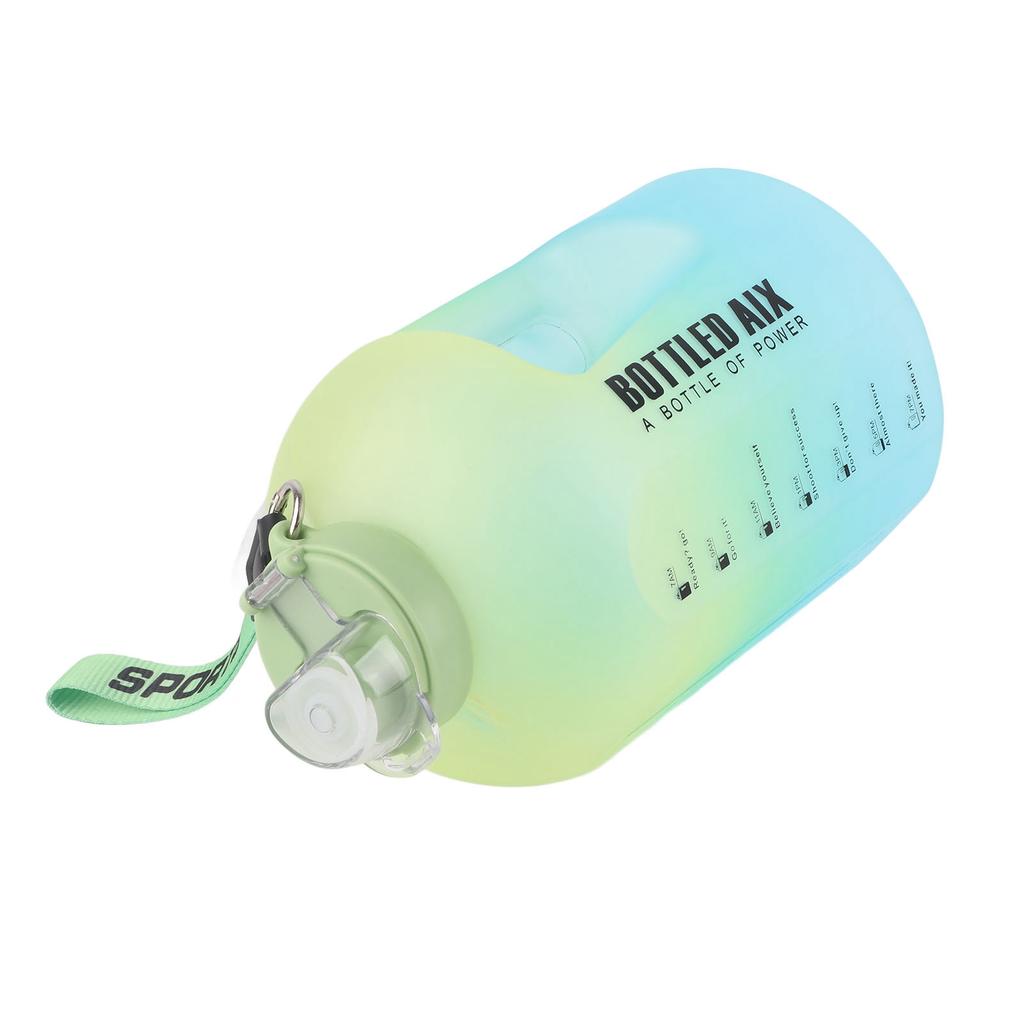 Verlaufs-Wasserflasche Kunststoff Tragbar Große Kapazität Trinkflasche für Outdoor-Sportarten Verlauf