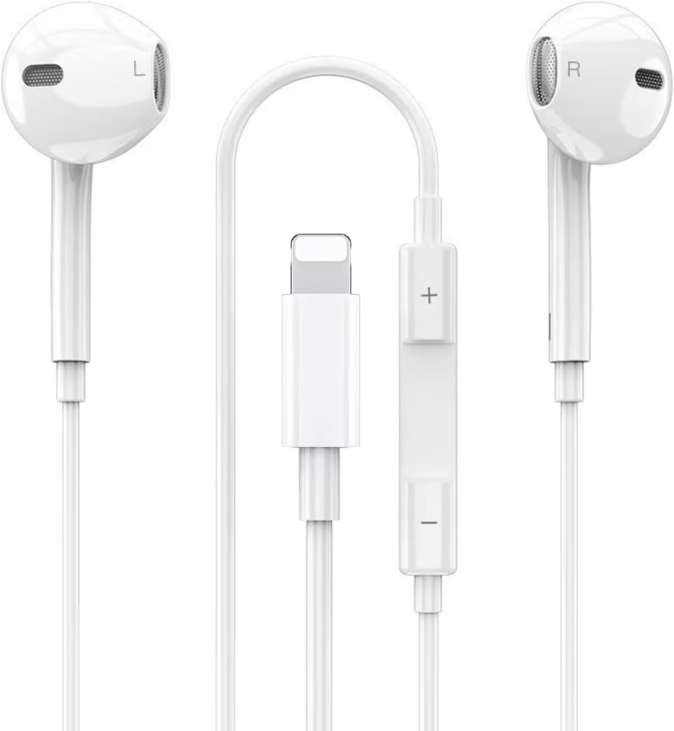

Улучшенный iPhone Подлинный Проводной Шум При Звонках Высокая Чистая Громкость Стерео Совместимость iPhone Pod iOS [Модель 2025] Наушники, Наушники, Отмена, белый