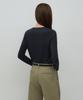 MUSINSA STANDARD WOMAN Women'S Flexible Crew Neck Long Sleeve T-Shirt [Dark Navy]