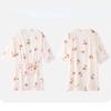Floral Faux Satin Pajama Set for Women Slim Half Sleeve Robe with Halter Top and Lace Shorts Sexy 3 Pieces Pajamas Set Korea