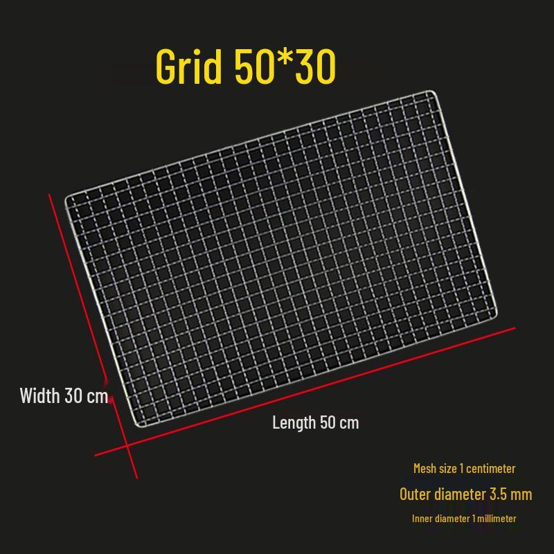 Stainless Steel Rectangular BBQ Grill Rack Mesh