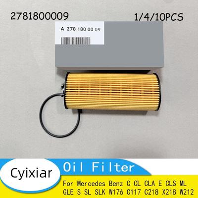 Oil Filter A2781800009 for W176 A45 AMG C117CLA 45 AMG/C218 X218 CLS 63 AMG W212 S212 E63 AMG Model 2781840125