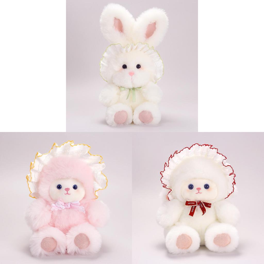 Sheep Plush Toy With Hat Soft Short Plush For Kids Sleep Comfort And Gift