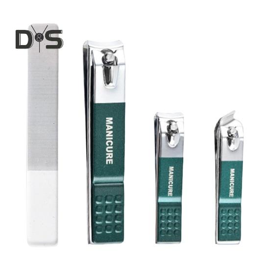 

Набор из 4 кусачек для ногтей из нержавеющей стали с коробкой для хранения с защитой от брызг. Простой в использовании набор для маникюра и педикюра для ухода за ногами. Уход за ногтями. Sets