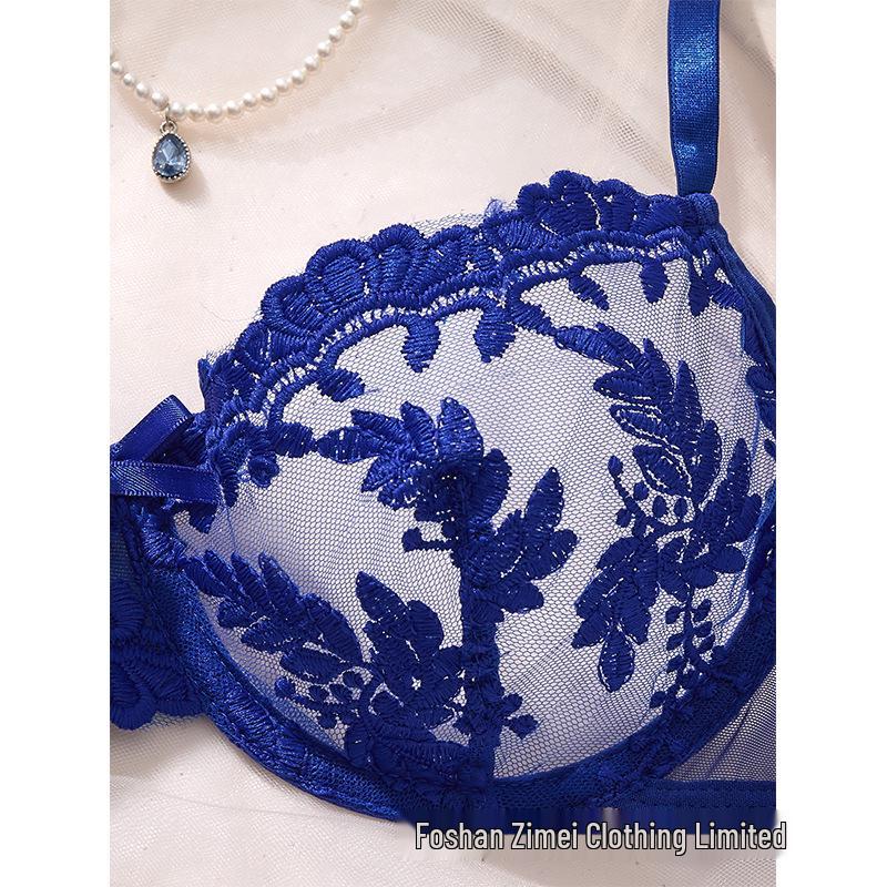 Y Cross-Border Transparent Mesh Lingerie Set: Sexy Three-Piece Women's See-Through Bra