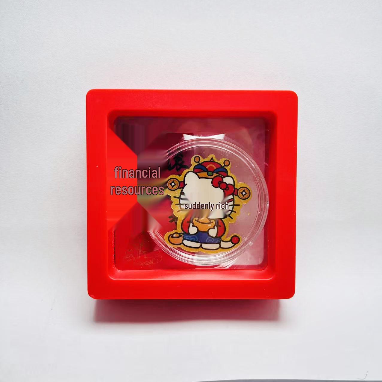Cartoon Gold Phone Sticker, New Style, Pure 999 Gold, 2mg, Ideal Business Gift