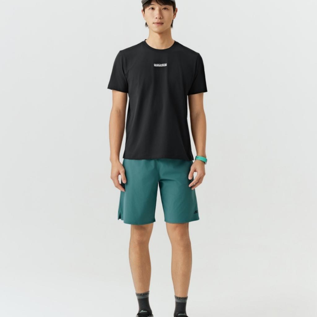 Skechers Solid Color Short Sleeve Fitted T-Shirt Men tops P226M142-0018