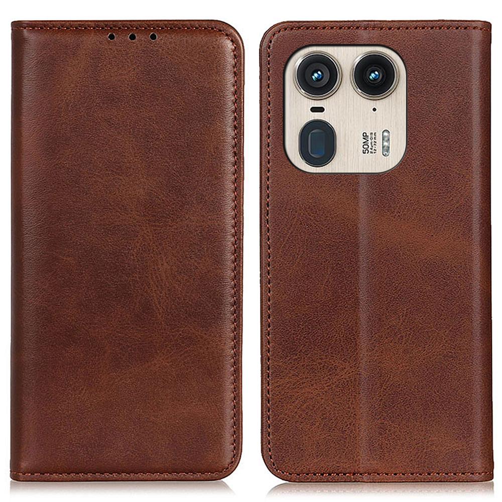 For Motorola Edge 50 Ultra 5G/Moto X50 Ultra 5G Wallet Case Split Leather Magnetic Closing Phone Cover